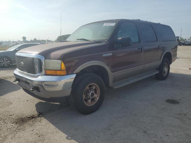1FMNU43S11EB99316 - 2001 FORD EXCURSION LIMITED BURGUNDY photo 1