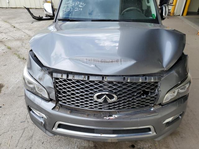 JN8AZ2NEXG9121462 - 2016 INFINITI QX80 GRAY photo 12