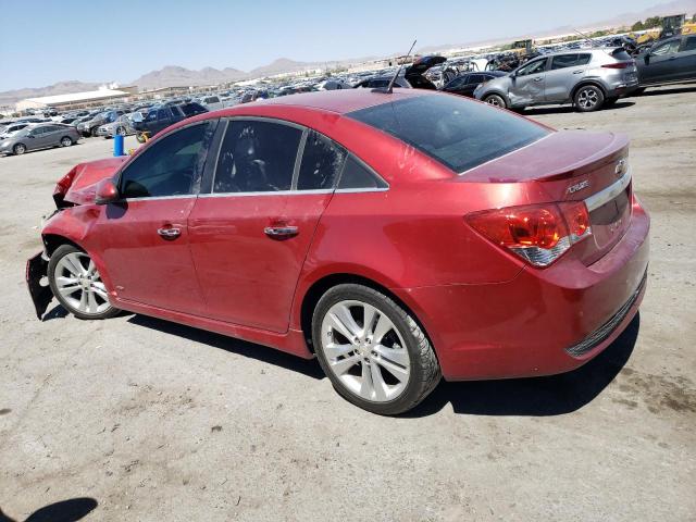 1G1PH5S98B7185319 - 2011 CHEVROLET CRUZE LTZ RED photo 2