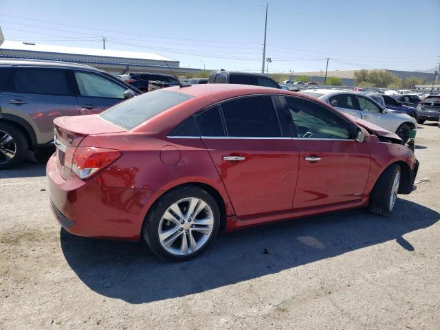 1G1PH5S98B7185319 - 2011 CHEVROLET CRUZE LTZ RED photo 3