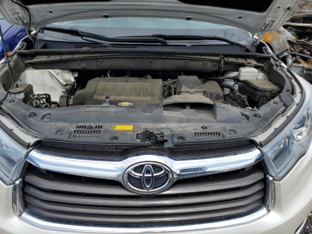 5TDKKRFH0FS059950 - 2015 TOYOTA HIGHLANDER XLE SILVER photo 12