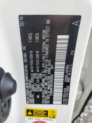 5TDKKRFH0FS059950 - 2015 TOYOTA HIGHLANDER XLE SILVER photo 14