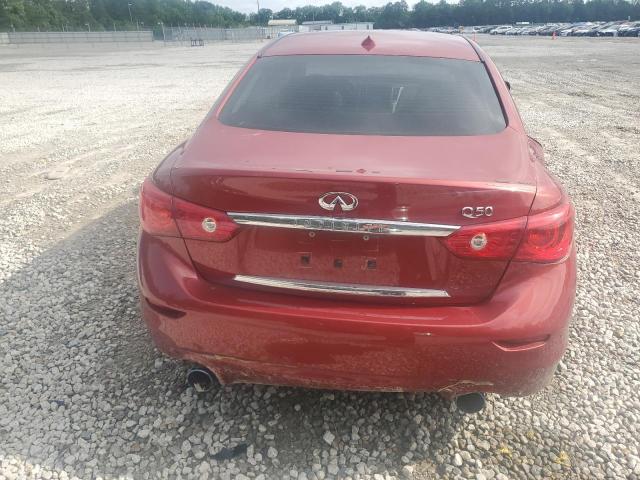 JN1BV7AP7FM341639 - 2015 INFINITI Q50 BASE RED photo 6
