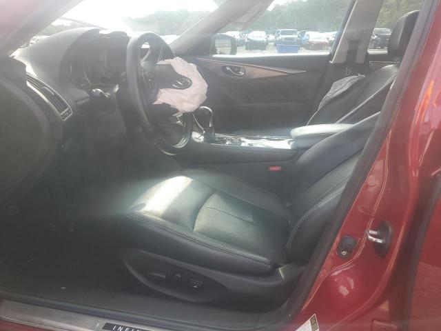 JN1BV7AP7FM341639 - 2015 INFINITI Q50 BASE RED photo 7