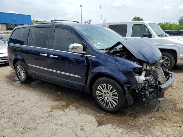 2C4RC1CG0DR509210 - 2013 CHRYSLER TOWN & COU TOURING L BLUE photo 4