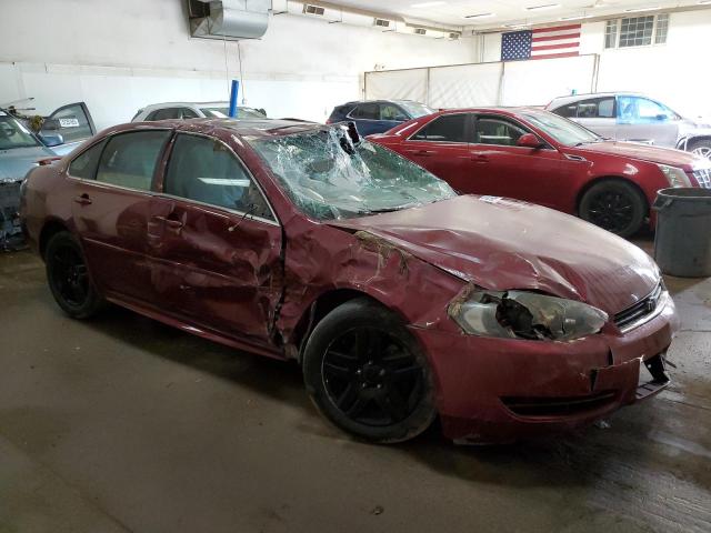 2G1WT57K391289097 - 2009 CHEVROLET IMPALA 1LT BURGUNDY photo 4