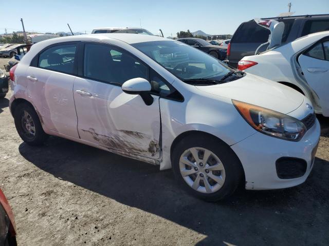 KNADM5A36E6373394 - 2014 KIA RIO LX WHITE photo 4