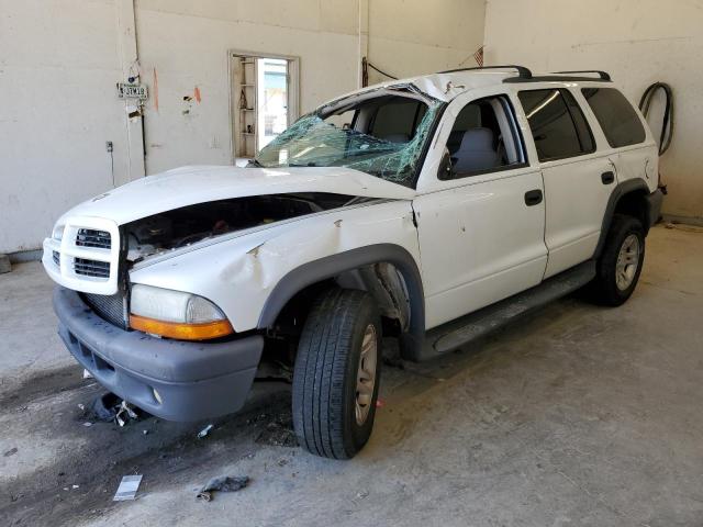 1D4HS38N13F617975 - 2003 DODGE DURANGO SPORT WHITE photo 1