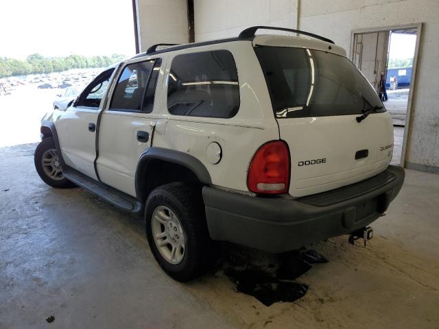 1D4HS38N13F617975 - 2003 DODGE DURANGO SPORT WHITE photo 2