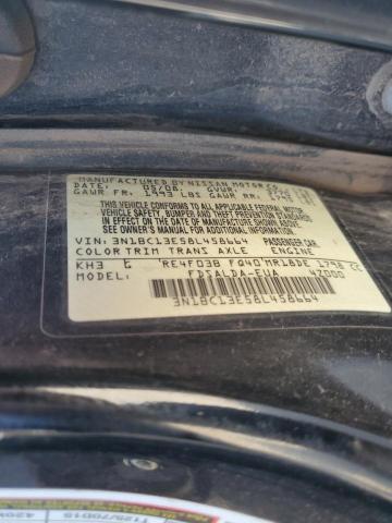 3N1BC13E58L458664 - 2008 NISSAN VERSA S BLACK photo 12