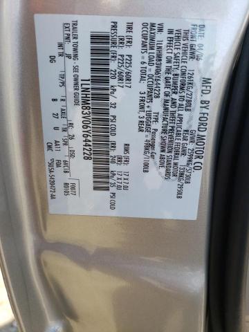 1LNHM83V06Y644228 - 2006 LINCOLN TOWN CAR DESIGNER SILVER photo 12