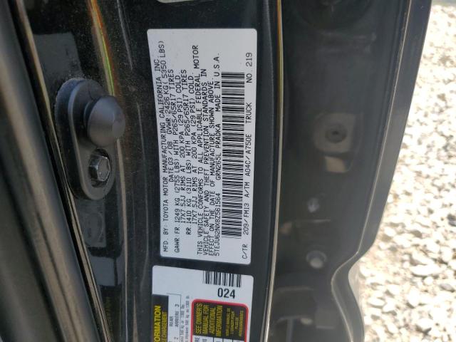 5TEJU62NX8Z561564 - 2008 TOYOTA TACOMA DOUBLE CAB PRERUNNER BLACK photo 12