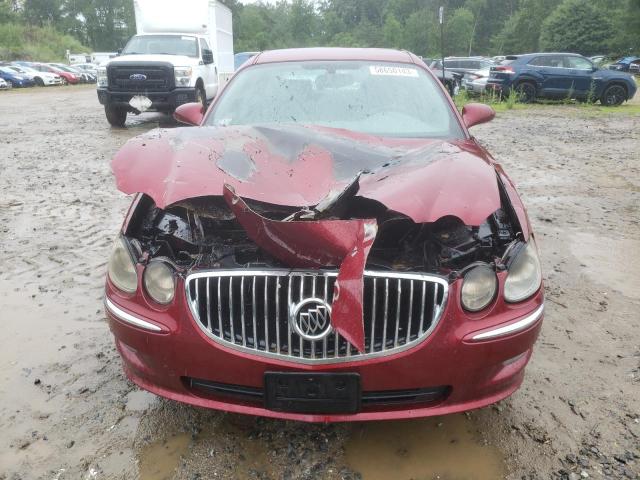 2G4WC582081205558 - 2008 BUICK LACROSSE CX RED photo 5