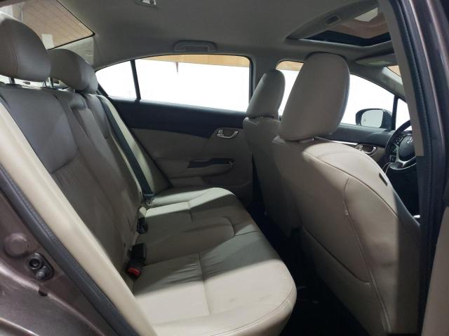 2HGFB2F94EH518705 - 2014 HONDA CIVIC EXL ყავისფერი ფოტო 10
