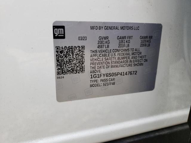 1G1FY6S05P4147672 - 2023 CHEVROLET BOLT EUV LT WHITE photo 13