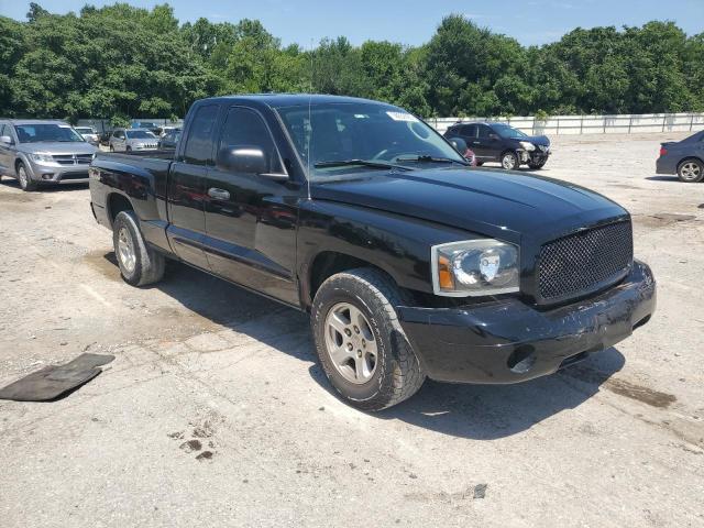 1D7HW42N65S205017 - 2005 DODGE DAKOTA SLT BLACK photo 4