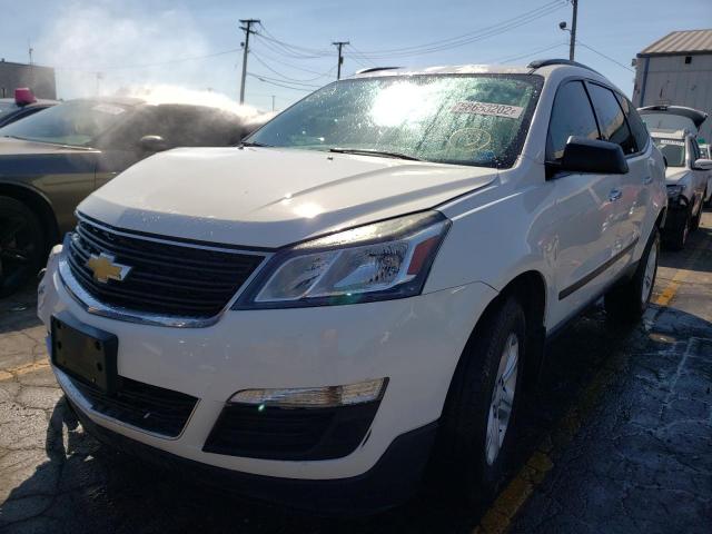 1GNKRFED2FJ285002 - 2015 CHEVROLET TRAVERSE LS WHITE photo 2