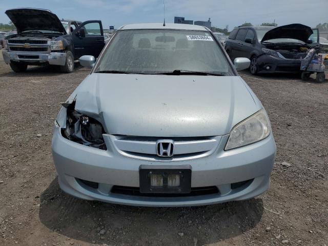 JHMES95665S017848 - 2005 HONDA CIVIC HYBRID BLUE photo 5