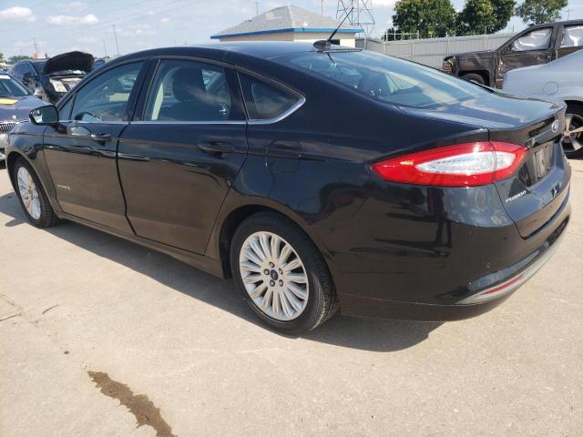 3FA6P0LU9FR183496 - 2015 FORD FUSION SE HYBRID BLACK photo 2