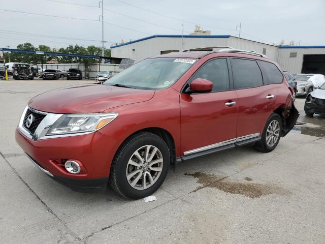 5N1AR2MN7EC638498 - 2014 NISSAN PATHFINDER S RED photo 1