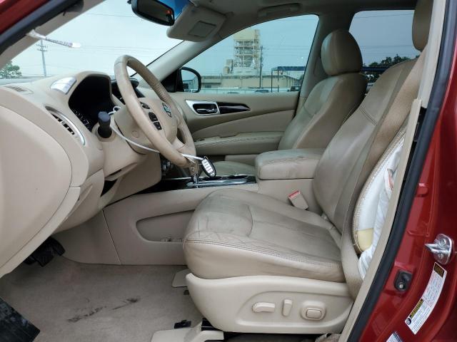 5N1AR2MN7EC638498 - 2014 NISSAN PATHFINDER S RED photo 7
