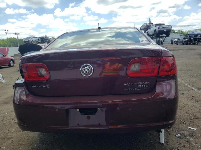 1G4HD57277U107475 - 2007 BUICK LUCERNE CXL BURGUNDY photo 6