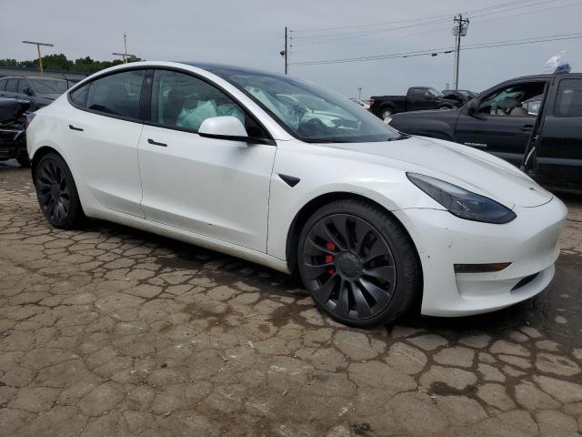 5YJ3E1EC7MF086955 - 2021 TESLA MODEL 3 WHITE photo 4