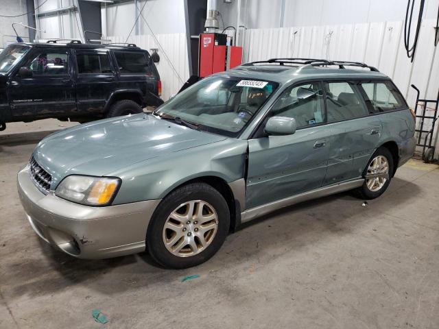 4S3BH686537626054 - 2003 SUBARU LEGACY OUTBACK LIMITED GREEN photo 1