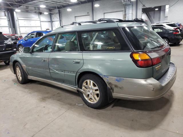 4S3BH686537626054 - 2003 SUBARU LEGACY OUTBACK LIMITED GREEN photo 2