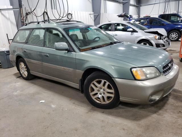 4S3BH686537626054 - 2003 SUBARU LEGACY OUTBACK LIMITED GREEN photo 4