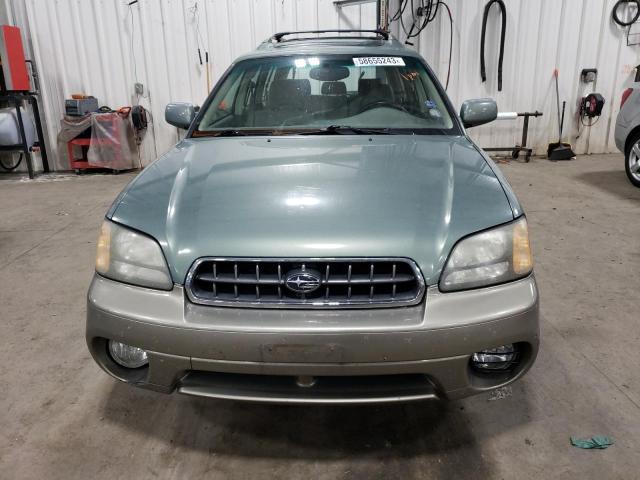 4S3BH686537626054 - 2003 SUBARU LEGACY OUTBACK LIMITED GREEN photo 5