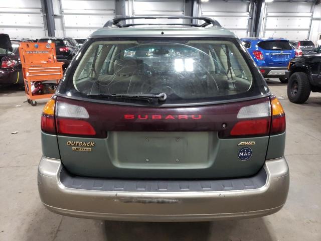 4S3BH686537626054 - 2003 SUBARU LEGACY OUTBACK LIMITED GREEN photo 6