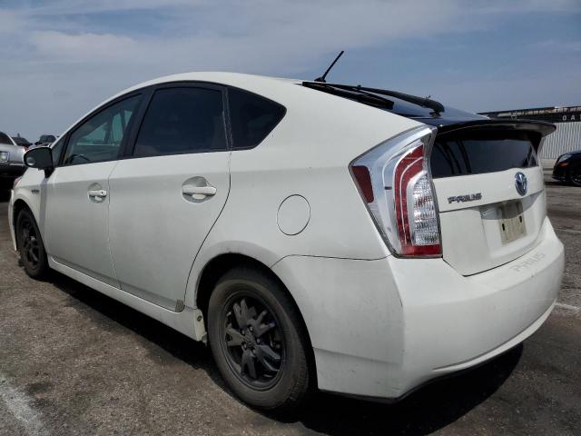 JTDKN3DU7D1635340 - 2013 TOYOTA PRIUS WHITE photo 2