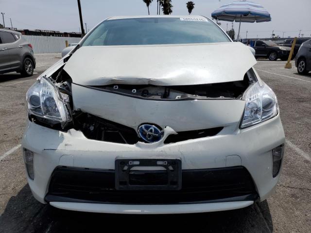 JTDKN3DU7D1635340 - 2013 TOYOTA PRIUS WHITE photo 5