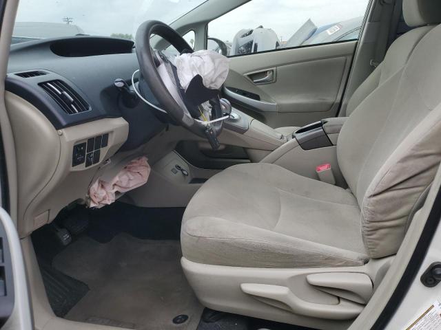 JTDKN3DU7D1635340 - 2013 TOYOTA PRIUS WHITE photo 7