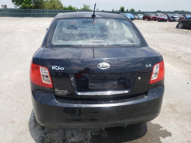 KNADH4A38B6955037 - 2011 KIA RIO BASE BLACK photo 6