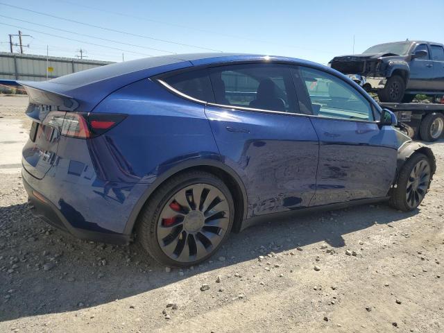 7SAYGDEF7NF493352 - 2022 TESLA MODEL Y BLUE photo 3