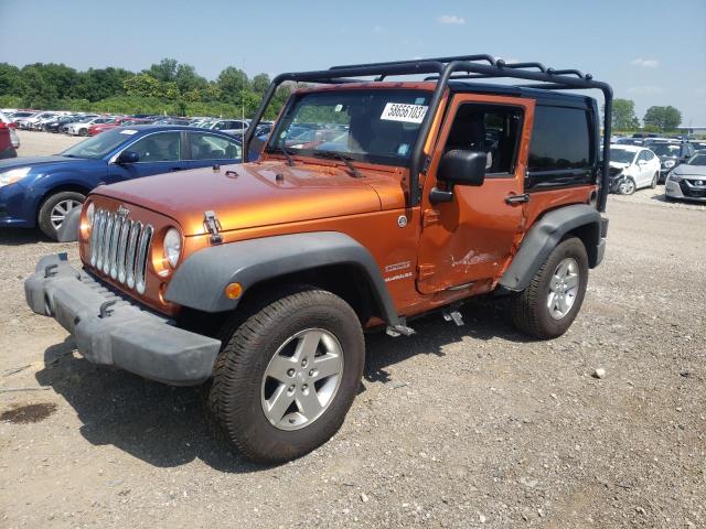 1J4AA2D10AL213167 - 2010 JEEP WRANGLER SPORT ORANGE photo 1