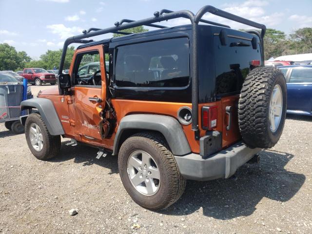 1J4AA2D10AL213167 - 2010 JEEP WRANGLER SPORT ORANGE photo 2