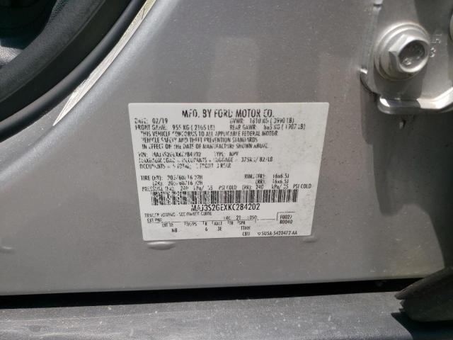 MAJ3S2GEXKC284202 - 2019 FORD ECOSPORT SE Plata foto 13