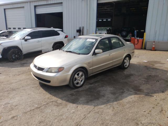 JM1BJ225521630622 - 2002 MAZDA PROTEGE DX TAN photo 1