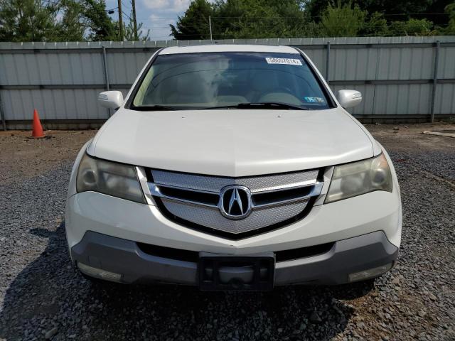 2HNYD28278H502062 - 2008 ACURA MDX WHITE photo 5