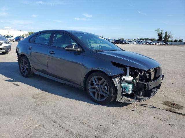 3KPF34AD3ME336703 - 2021 KIA FORTE GT LINE GRAY photo 4