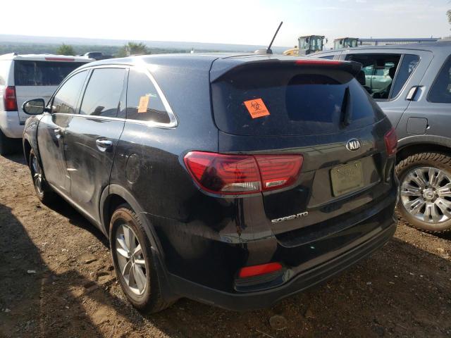 5XYPG4A32KG579757 - 2019 KIA SORENTO L BLACK photo 3