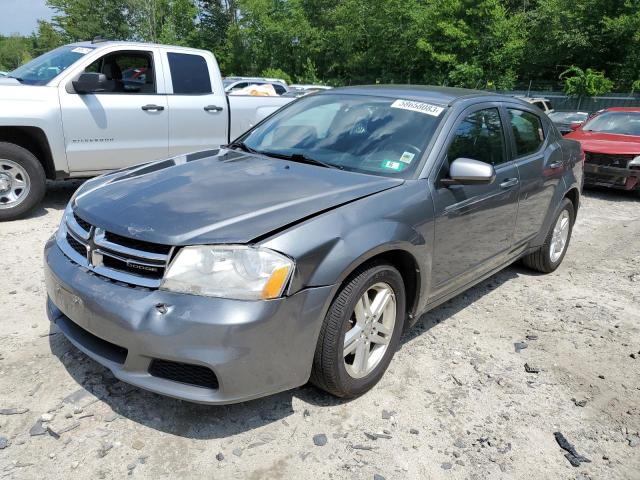 1C3CDZCB3CN156936 - 2012 DODGE AVENGER SXT CHARCOAL photo 1