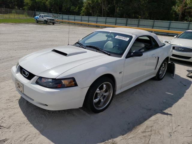 1FAFP45X62F100855 - 2002 FORD MUSTANG GT WHITE photo 1