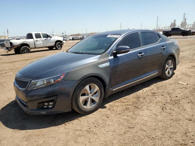 KNAGM4AD2E5071428 - 2014 KIA OPTIMA HYBRID BLUE photo 1