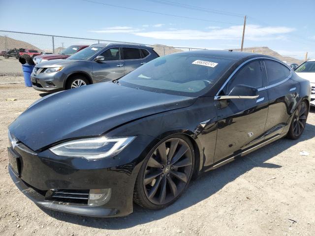 5YJSA1E16HF231222 - 2017 TESLA MODEL S შავი ფოტო 1