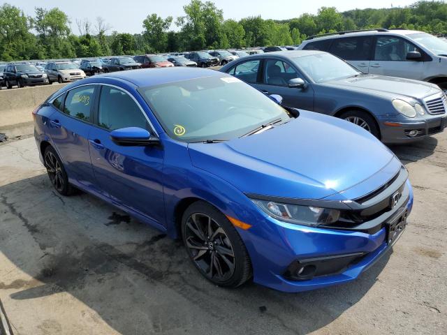 2HGFC2F81LH595033 - 2020 HONDA CIVIC SPORT 蓝色 照片 4