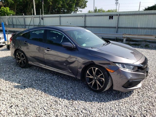 2HGFC2F81MH556346 - 2021 HONDA CIVIC SPORT ნაცრისფერი ფოტო 4